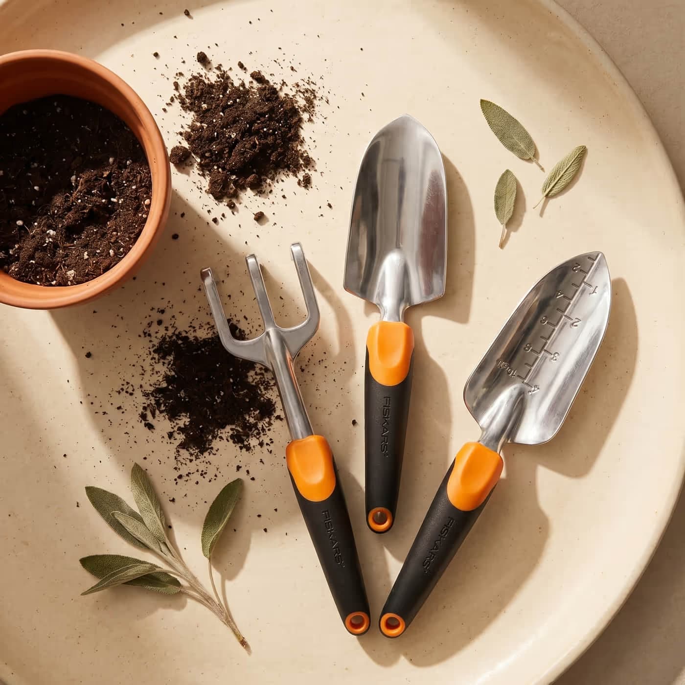 Fiskars Ergo Garden Tool Set (3pc)