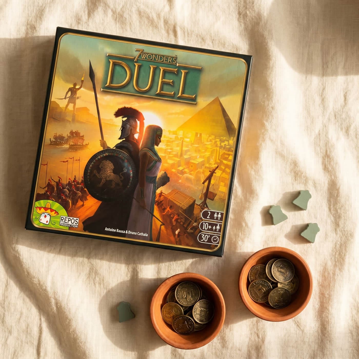 Repos Production 7 Wonders Duel Board Game